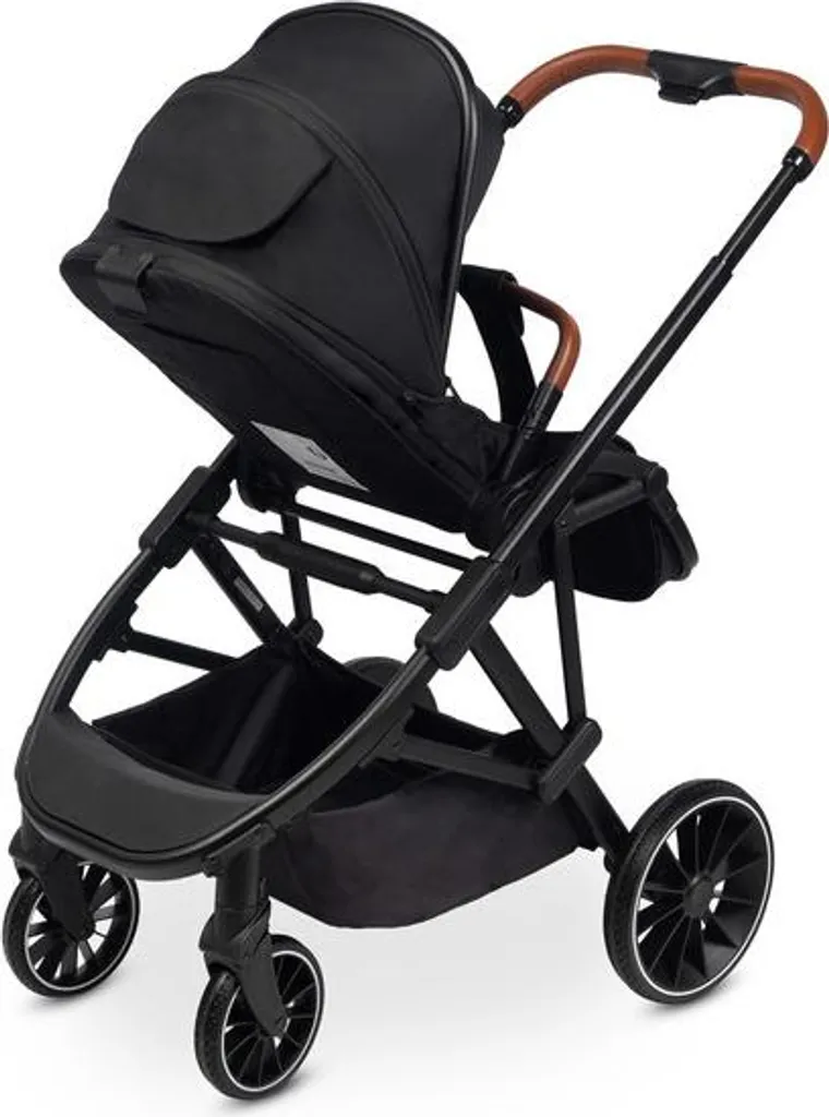Poussette Couchage Complet CARETERO RATIO Noir - Pliage Compact