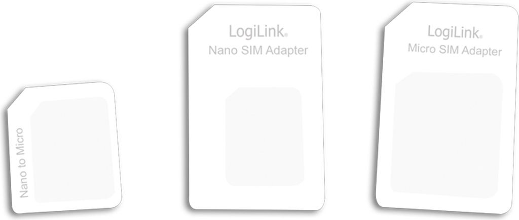Adattatore per doppia scheda SIM LogiLink - Kit adattatore Immagine del prodotto 