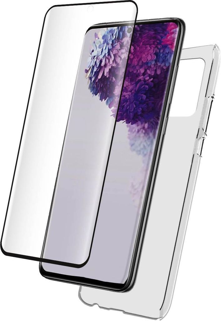 BigBen Connected, Hülle für Samsung Galaxy S20 aus TPU und Displayschutz aus gehärtetem Glas, Transparent