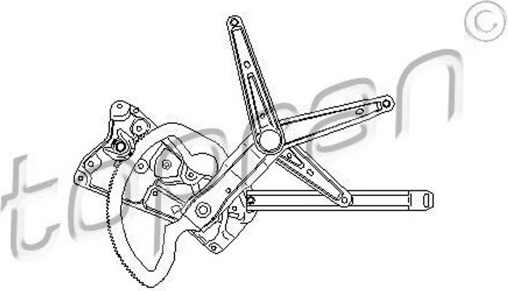 Lève-vitre TOPRAN 501 823 avant droit pour BMW Série 3 E36 OE 51331977610
