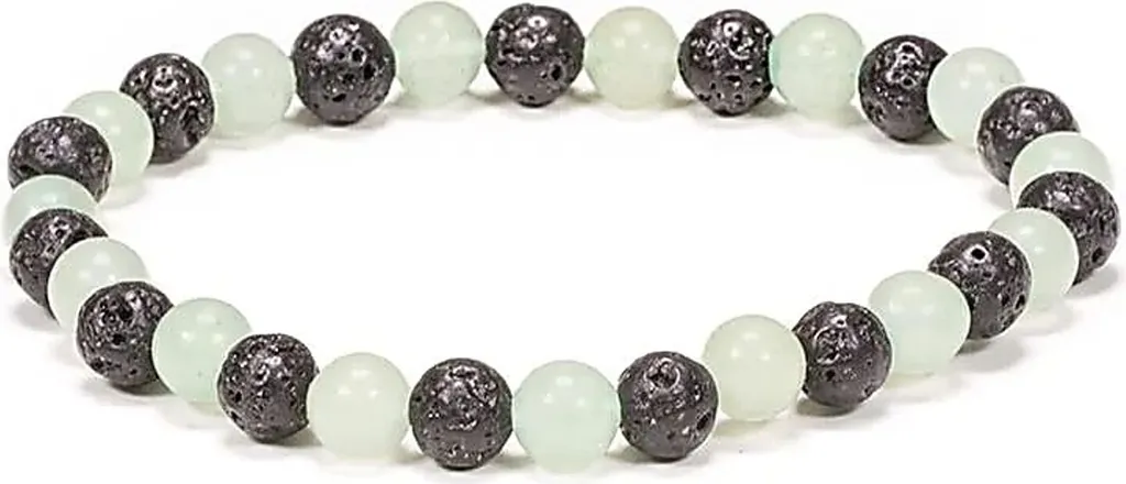 Bracelets Bien-être en Pierre de Lave et Aventurine - Lot de 5 Pcs