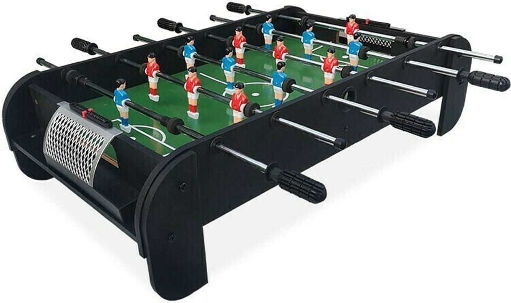 Pegasi Kickertisch Kinder und Erwachsene - Fussballtisch Mini XL - Fußballtisch - 94x51x25cm - Kinder Tischfussball - Foosball Table - Schwarz