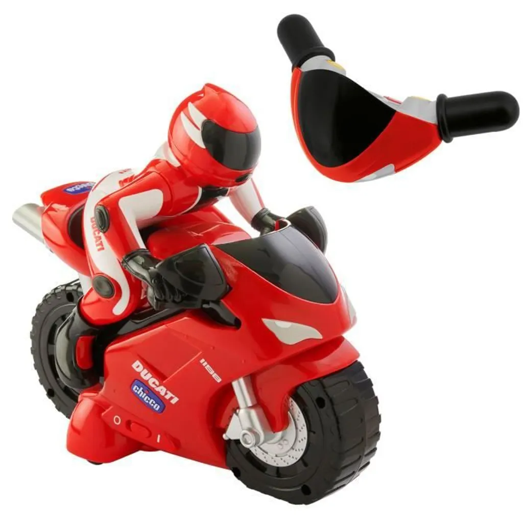 Moto de course Ducati télécommandée pour s'amuser en extérieur 1/12 - 11