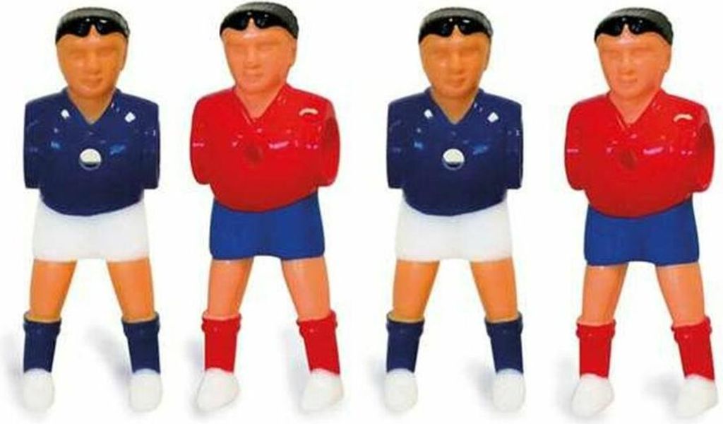 DV SPORT PL1000 Deves Fußballspieler aus Kunststoff, getrennte Füße, Spanien, Frankreich, 22 Stück