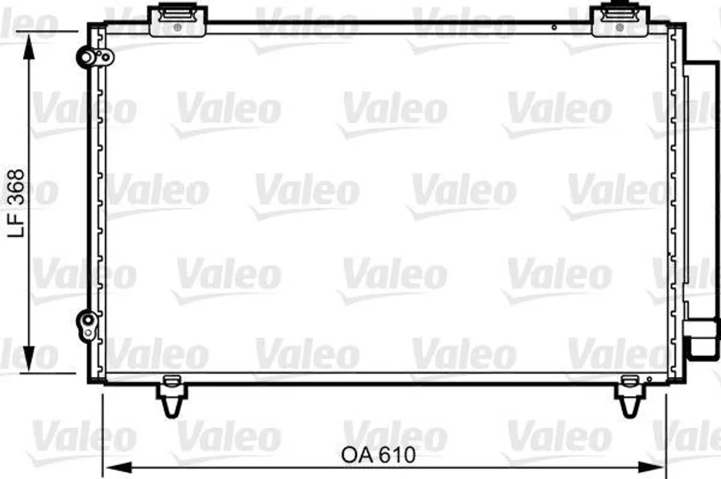 Condensateur Climatisation Haute Performance Valeo 814263 Toyota Corolla