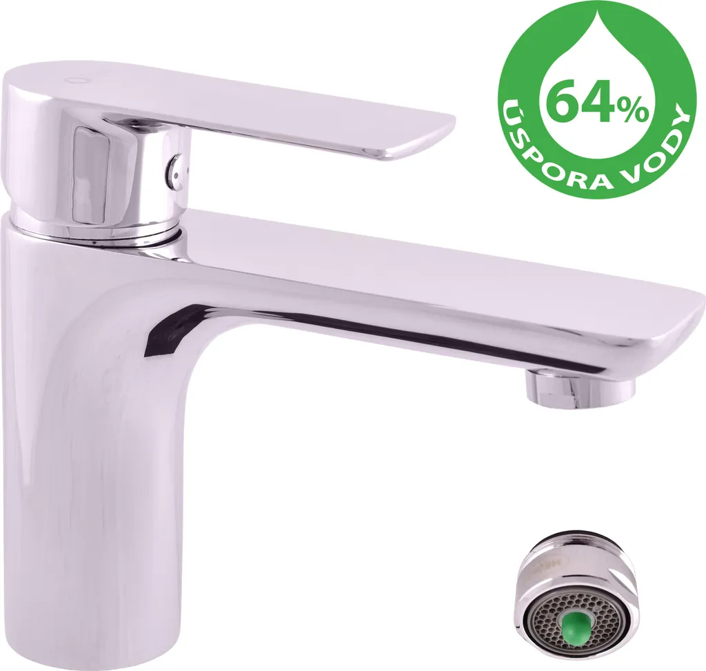 Mélangeur lavabo RAV Slezák VLTAVA chrome VTE426.0 - Design Rétro Chic