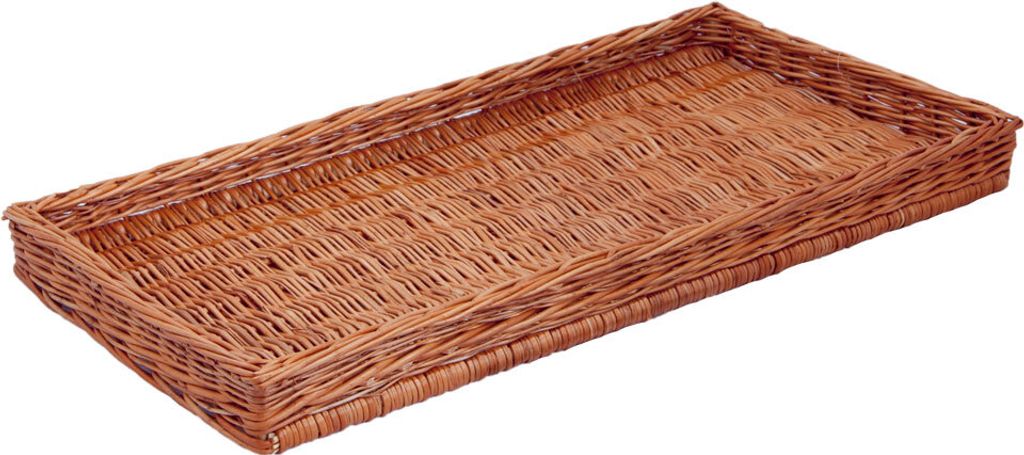 Auslagekorb, naturbraun, Präsentationskorb, Allzweckkorb, 40x80x6cm