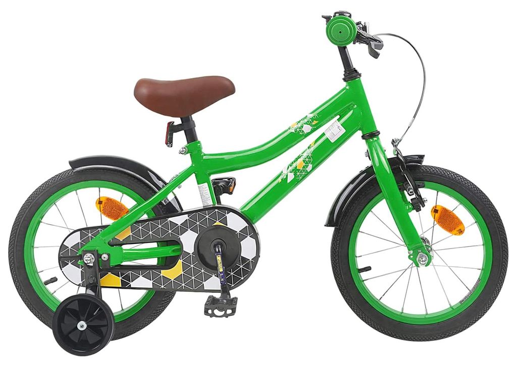 Kinderfahrrad 16 Zoll für 4-6 Jahre alt Grün