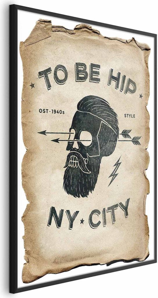 Posterpapier Poster - To Be Hip 60x90 cm Text m-C-0293-ao-a
