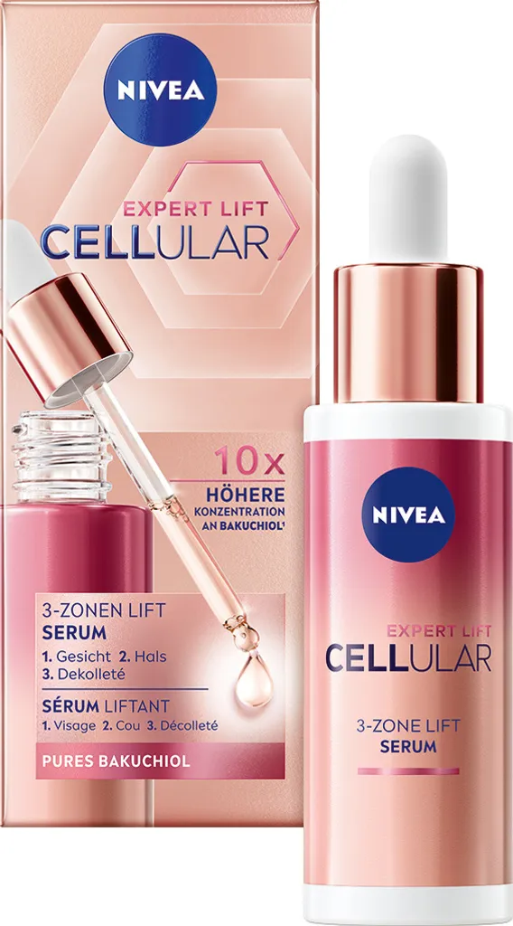NIVEA Sérum Lift 3 Zones Cellular Expert Lift Anti-Rides Bakuchiol 30ml