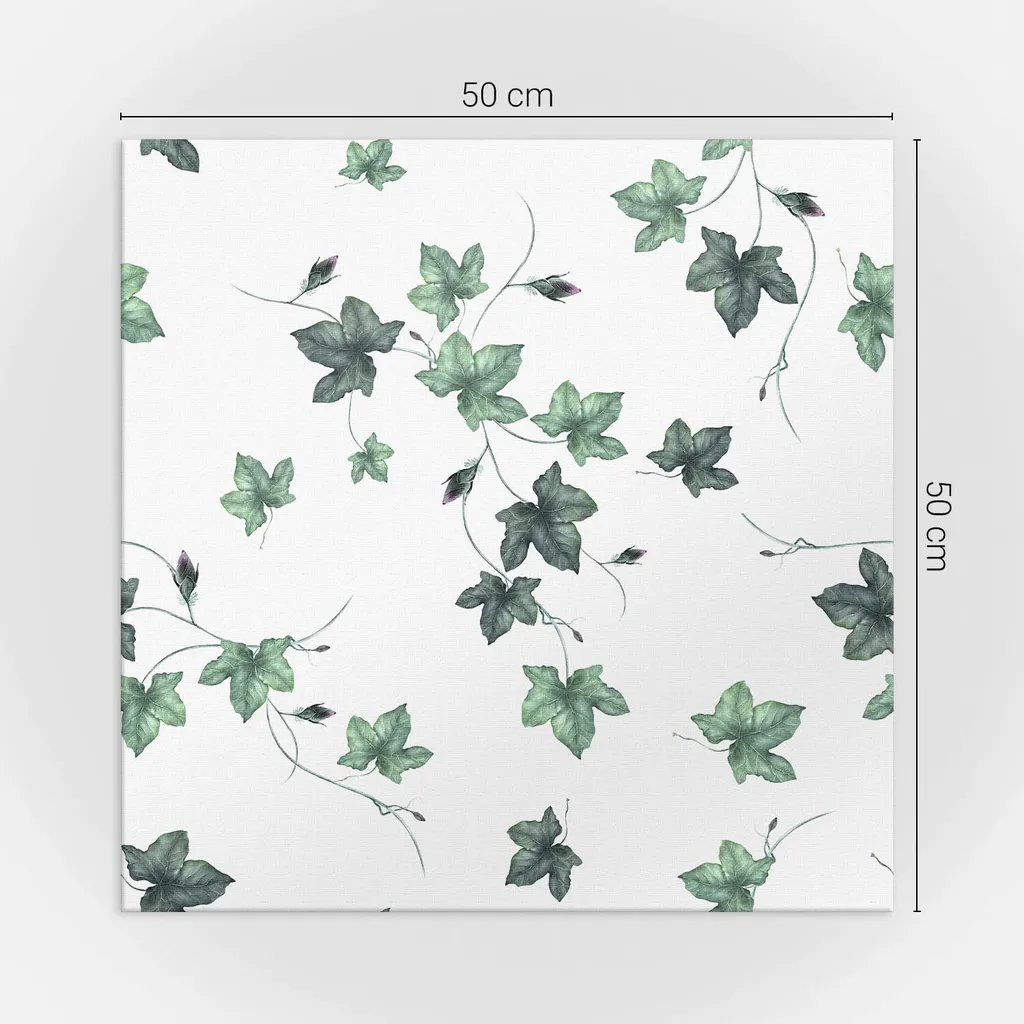 Decorazione Parete Foglie: 4 Piastrelle Autoadesive 50x50 cm Living - 4
