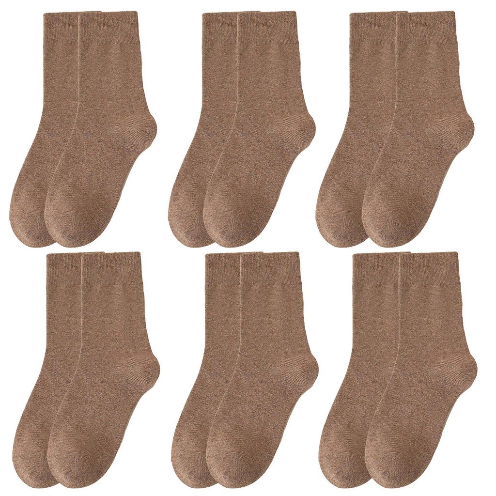 6 Paar Damen Crew Socken Baumwolle Socken Atmungsaktive Produktbild 