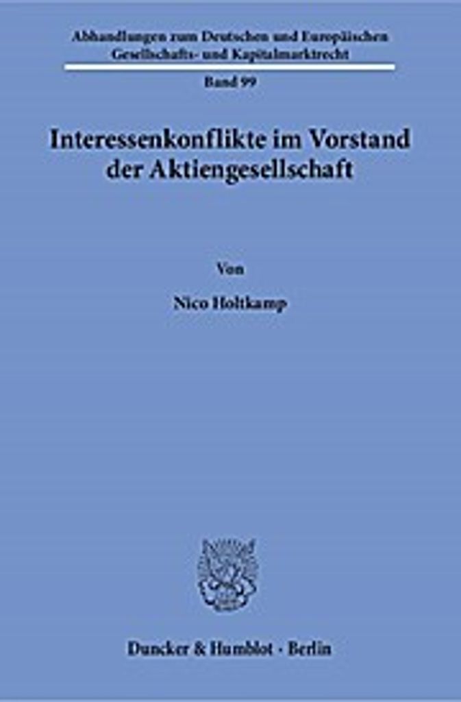 Interessenkonflikte im Vorstand der Aktiengesellschaft