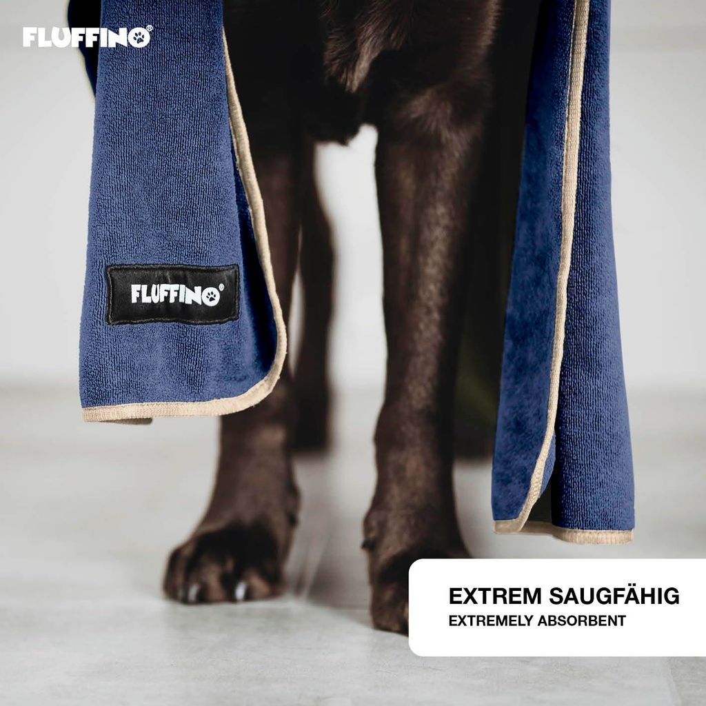 Asciugamano per cani in microfibra FLUFFINO® - Confezione Immagine del prodotto 
