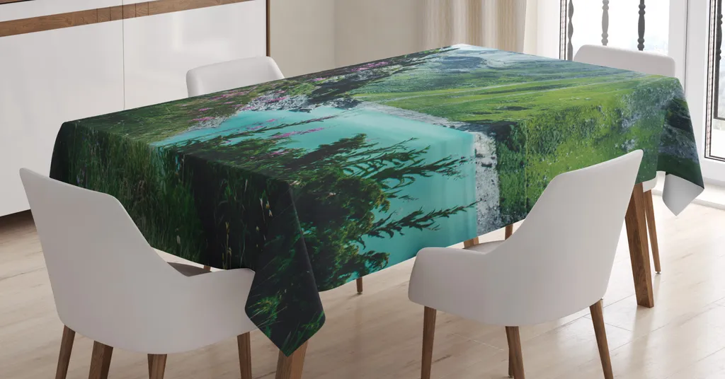Tovaglia Arredo ABAKUHAUS 140x200 cm - Atmosfera Lago e Monti