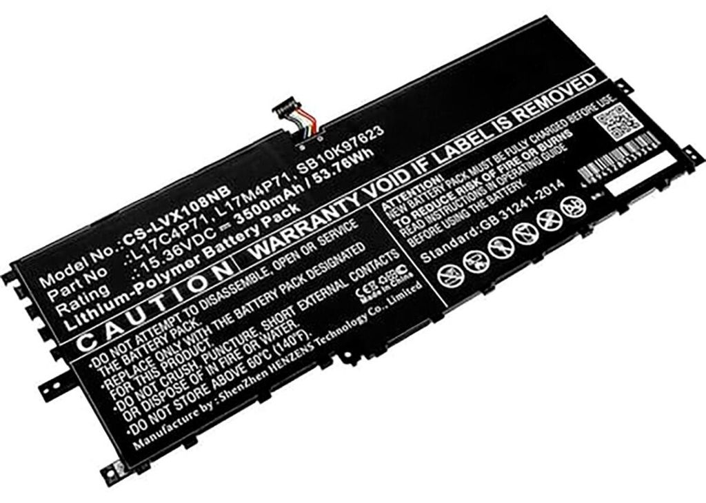 Akku für Lenovo Yoga C930-13IKB 81C4 Li-Pol 7,68 Volt 7600 mAh schwarz