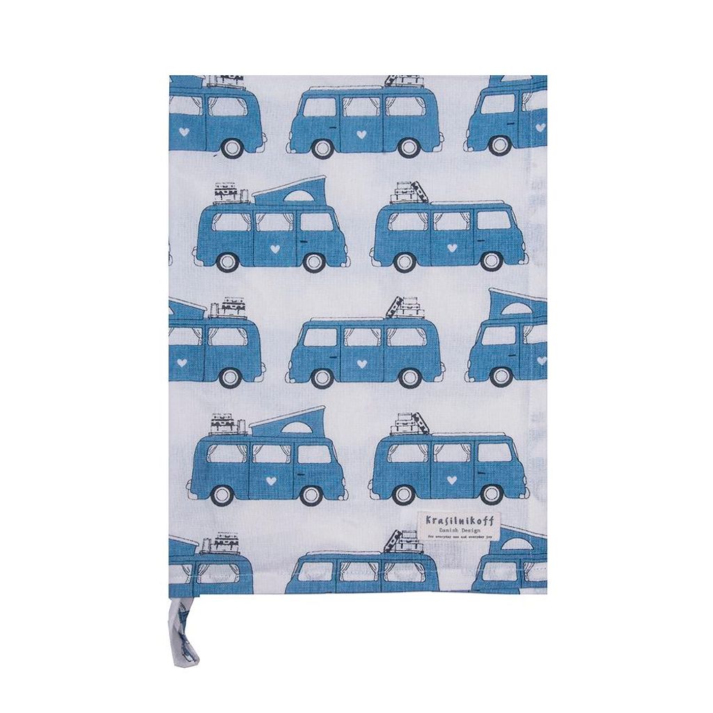 Krasilnikoff - Geschirrtuch KW13515 Autocamper, blue