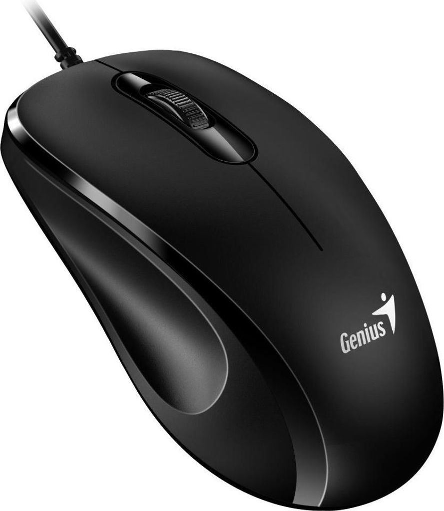 Genius DX-101/Büro/Optisch/Rechtshänder/1 200 DPI/Kabellos USB/Schwarz
