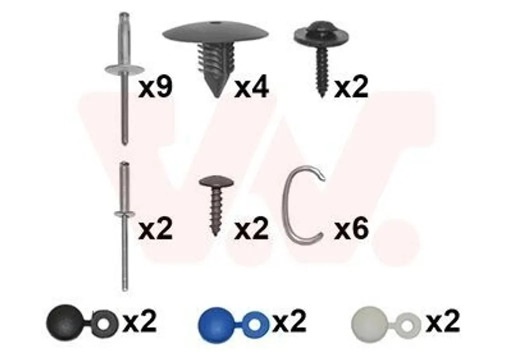 Kit de montage carrosserie automobile VAN Wezel avec accessoires 4373794