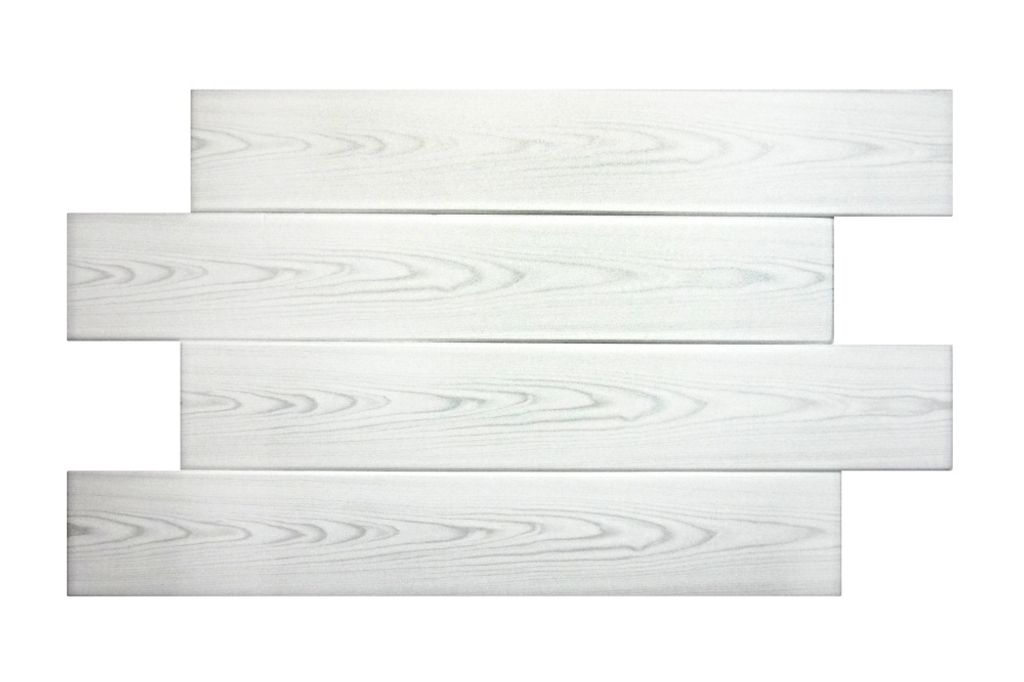 A set of five decorative foam panels with a wood grain texture, arranged in a staggered pattern against a white background.