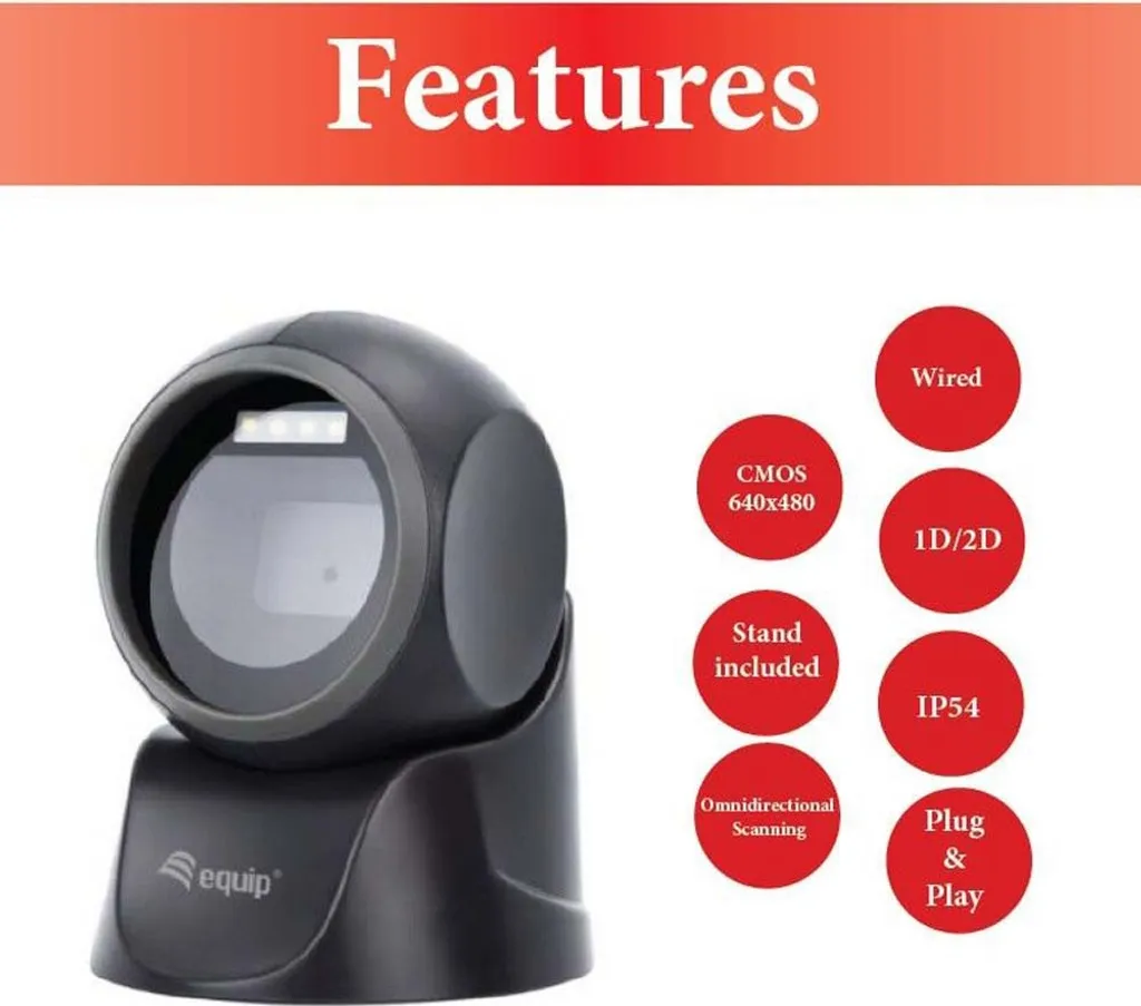 Scanner de Code-barres Fixe 2D USB pour Caisse et Commerce de Détail - 8