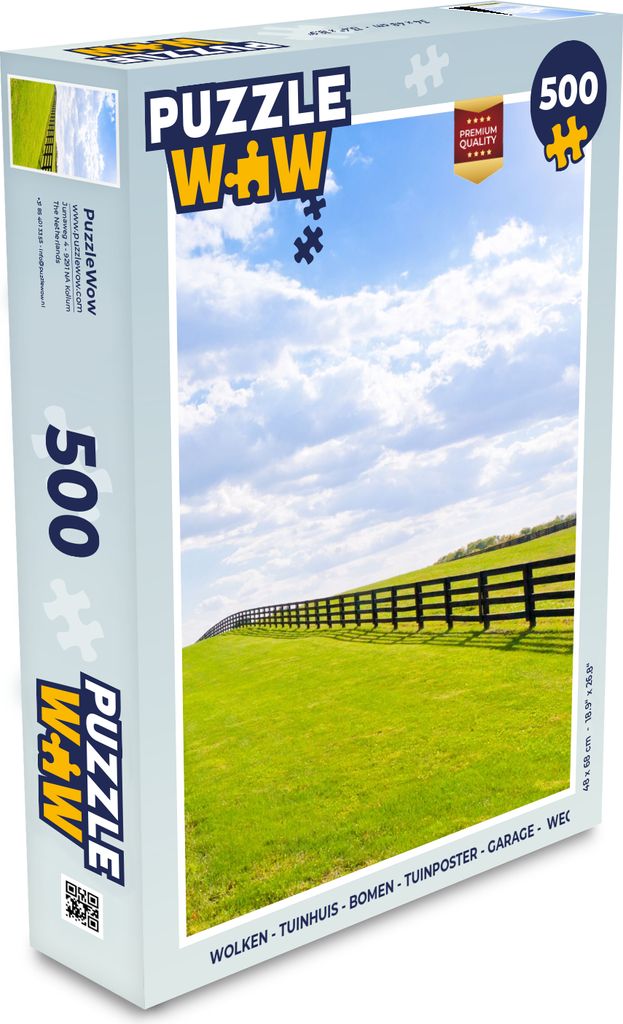 MuchoWow Puzzle 500 Teile Wolken - Bäume - Straße - Denken - Spiel - Toy