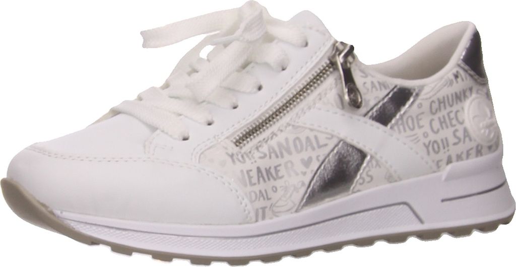 Rieker Sporthalbschuhe Formsohle modisch in weiss/weiss Produktbild 