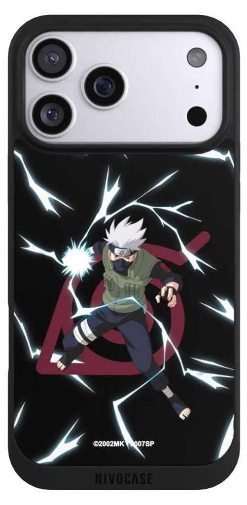 NIVOCASE Handyhülle für Apple iPhone 17 Pro Max Hülle NIVOpure Case Schwarz Naruto Shippuden Offizielles Lizenzprodukt Kakashi
