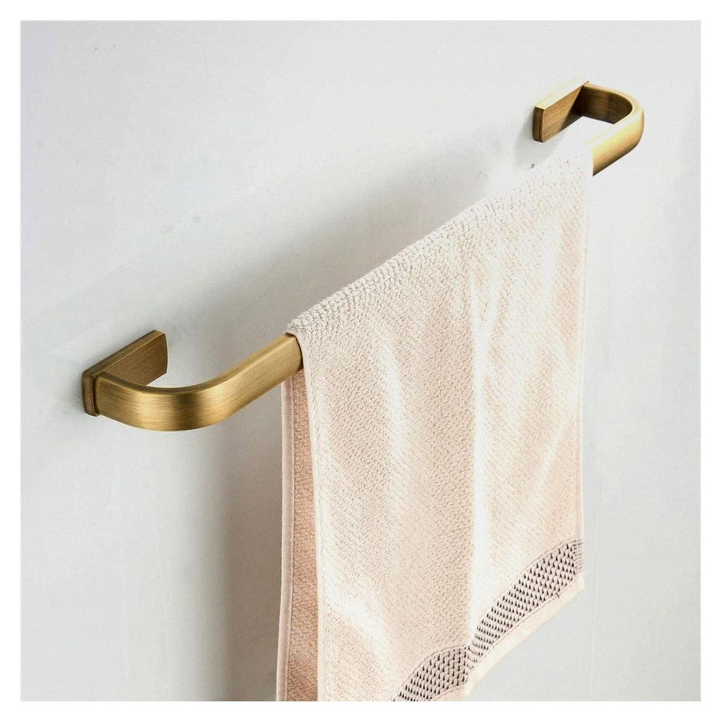 Handtuchstange aus Messing für Wandmontage, 57 cm, gebürstete Bronze