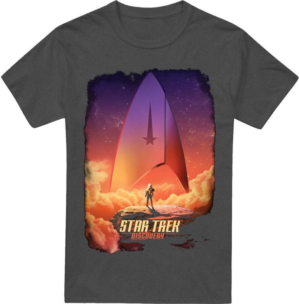 Star Trek: Discovery - "The Explorer" T-Shirt für Herren/Damen Uni TV17981 (XXL) (Holzkohle)