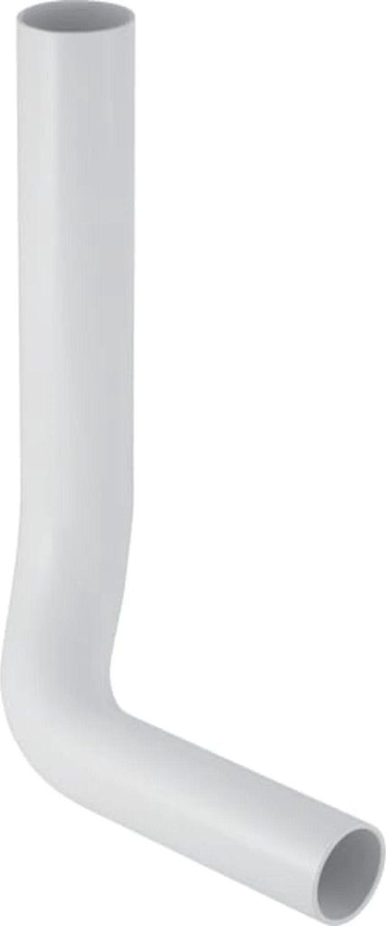 Geberit Spülbogen links gekroepft 90 Gr. DL8 weiss, 1 Stk.