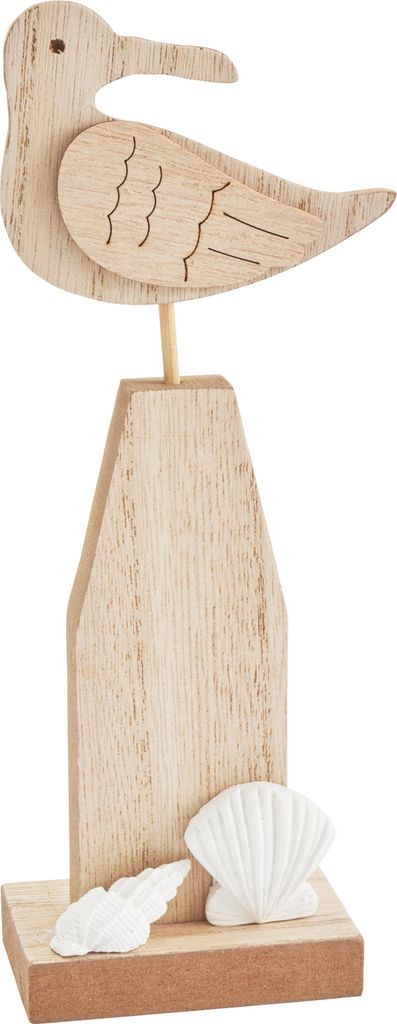 VBS Seemöwe auf Poller 19 cm Deko Vogel Maritim Küsten Flair 3.8 x 6.5 cm