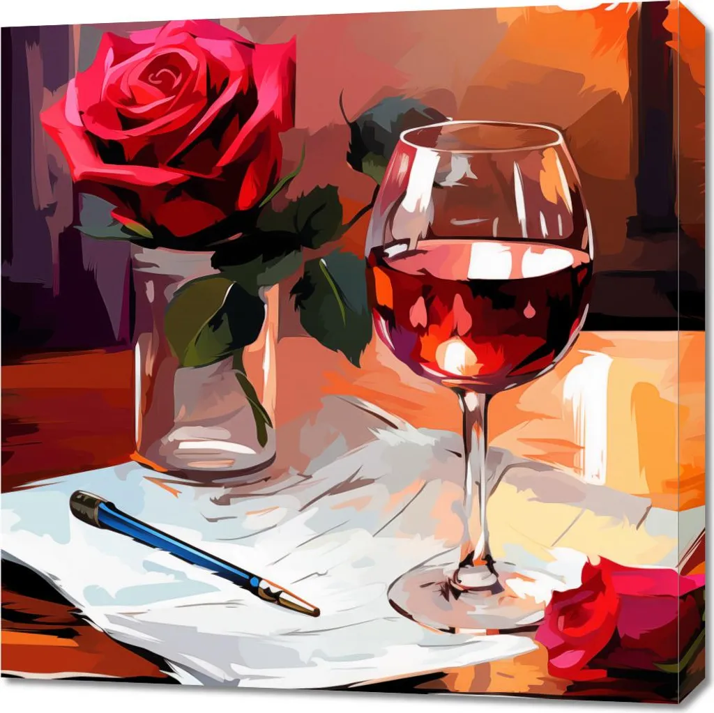 Quadro 70x70 cm Serata poetica