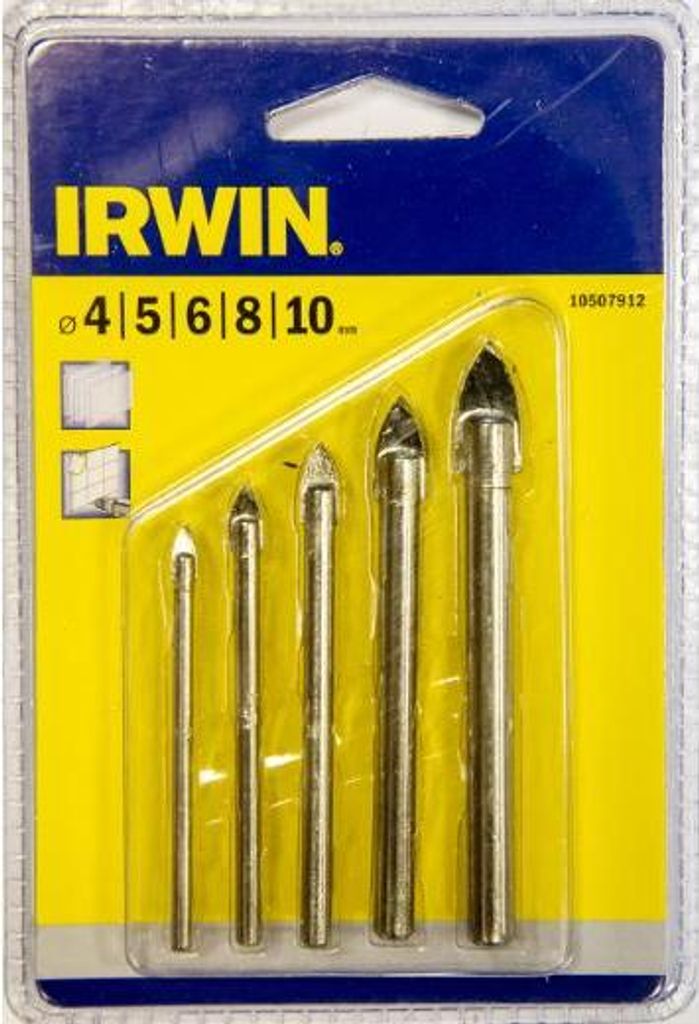 IRWIN Glas- und Fliesenbohrer-Set 4-10 mm Produktbild 