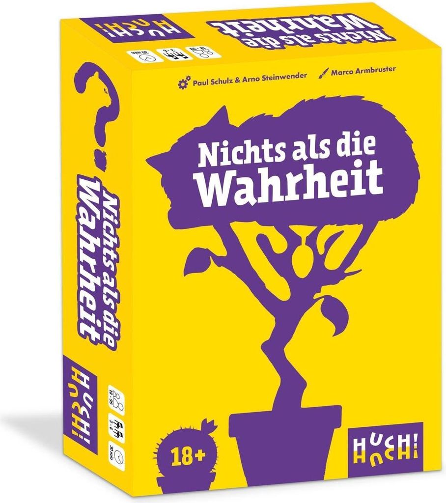 HUCH!, Nichts als die Wahrheit – Das witzige Frage- und Antwort-Spiel, Gesellschaftsspiel mit geheimen Antworten und überraschenden Fragen, idea...