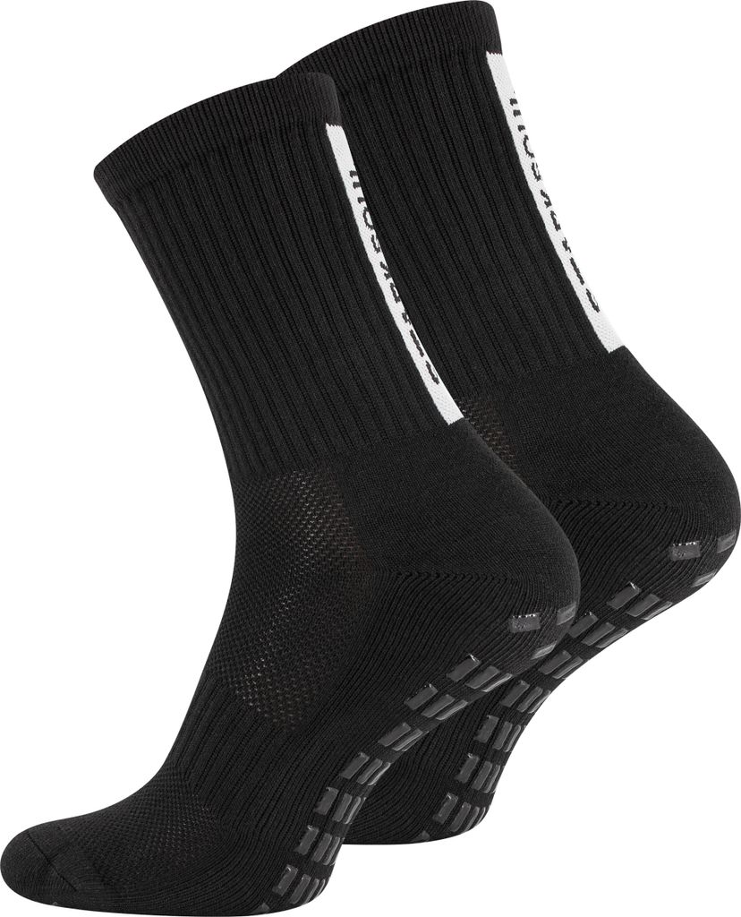 Stark Soul Rutschfeste Sportsocken für Fußball & Sport, Anti-Rutsch Grip-Socken für besseren Halt, Farbe: Schwarz, Gr: 39-42