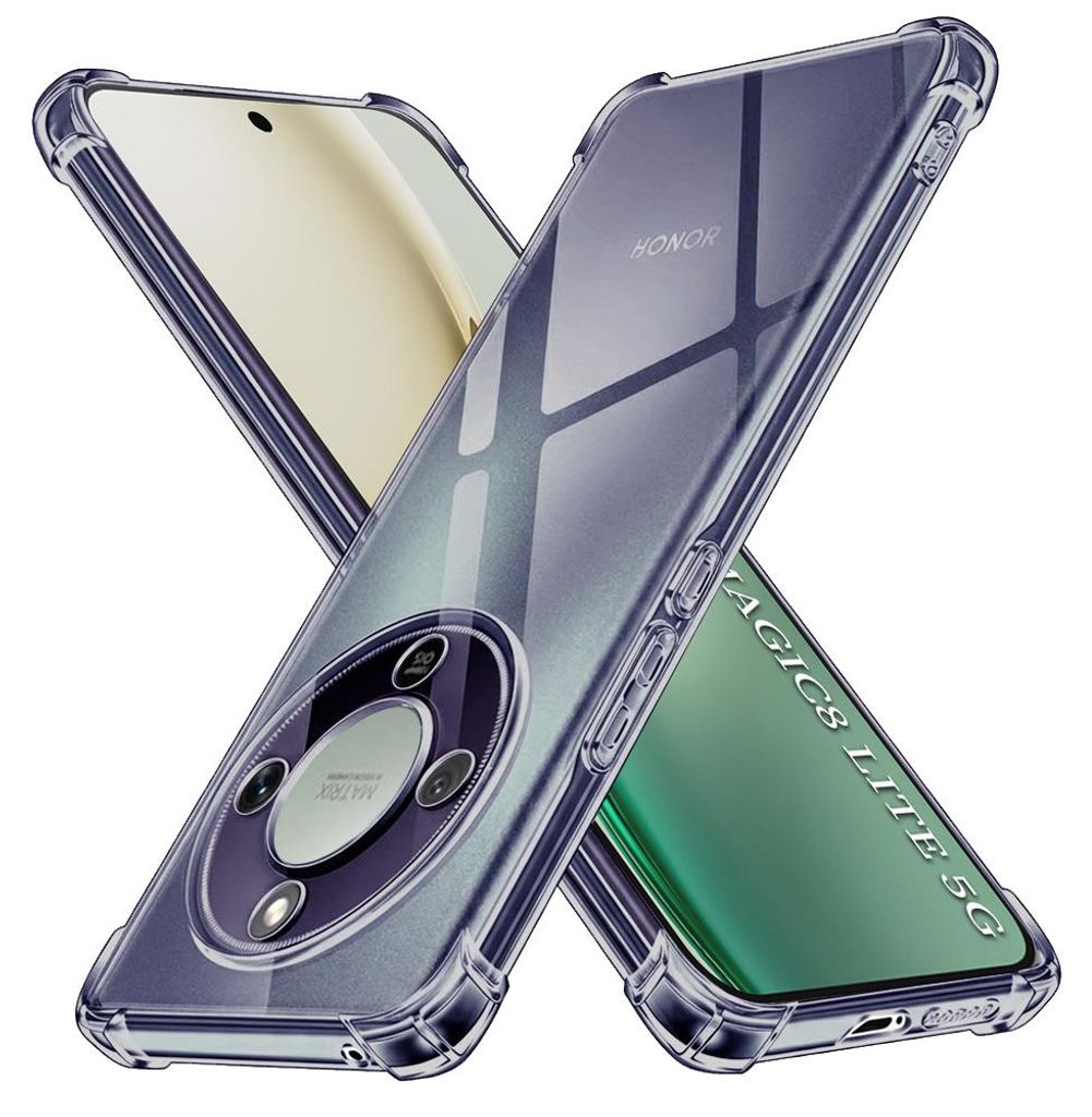 Techsuit Shockproof Clear etui do Honor Magic8 Lite - Zdjęcie produktu  Obraz wygenerowany przez AI