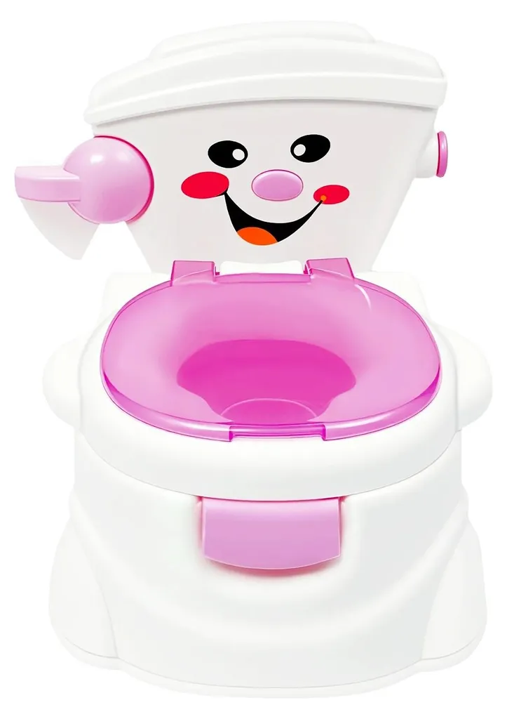 Pot de voyage bébé rose, compact et léger pour faciliter l'autonomie