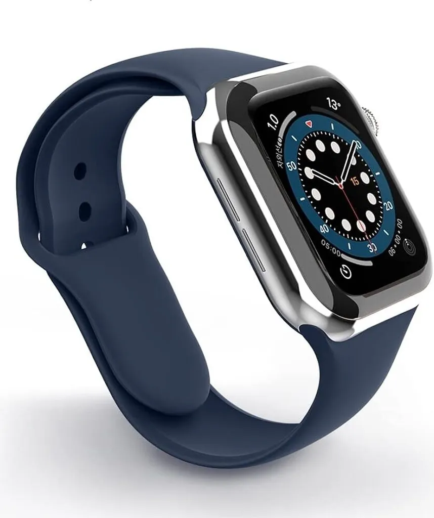 Cinturino Swissten Silicone Blu Navy per Apple Watch 38/40mm - Sportivo