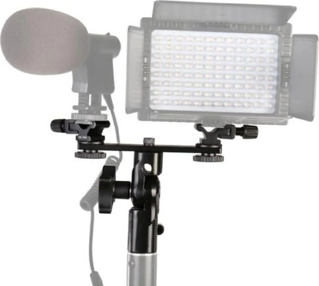 Support Falcon Eyes CLD-14A pour Combiner Deux Flashs sur Pied d'Eclairage - 4