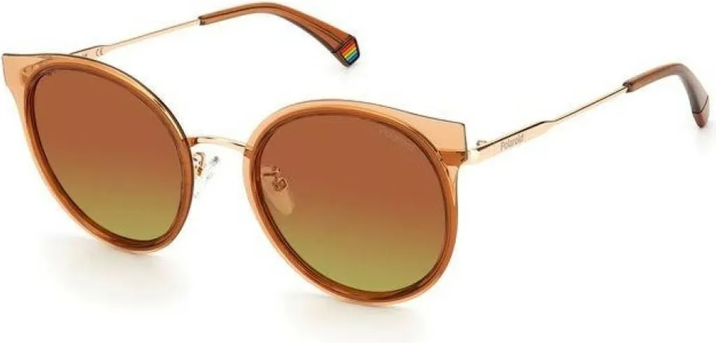 Lunettes de soleil Polaroid PLD 6152/G/S DDBLA 55 monture dorée chic