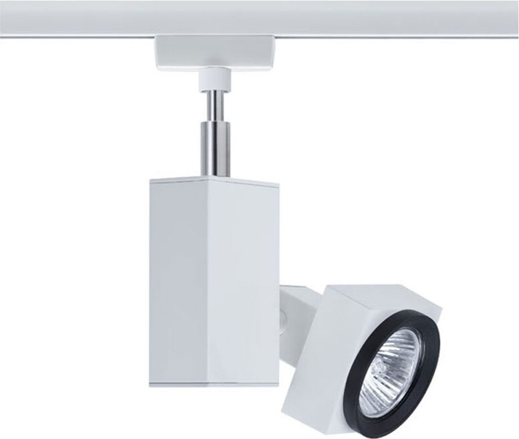 Paulmann Schienensystem URail Spot Gurnemanz Weiß 50W GU5,3 728lm warmweiß 2900K schwenkbar