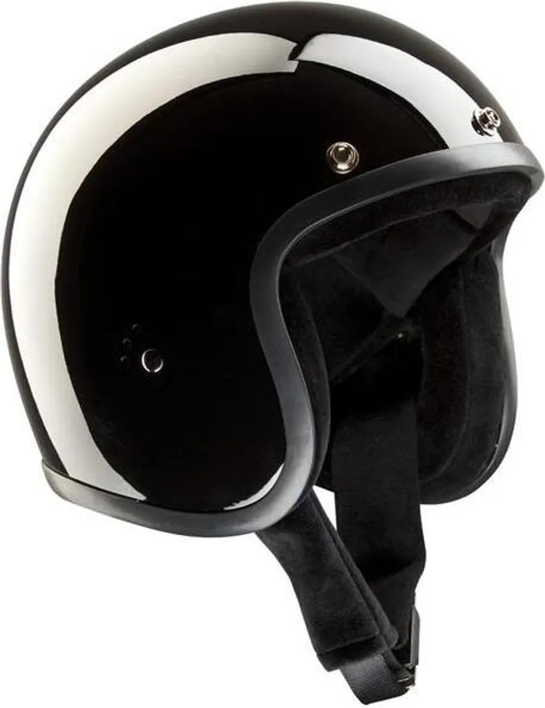 Casque Jet Moto Bandit Jethelm Noir Mat S 55/56 Idéal Custom et Scooter