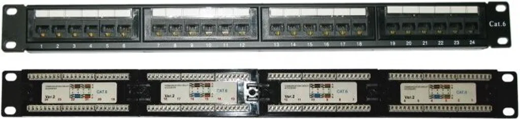XtendLan Panneau de brassage 19 pouces 24 ports Cat6 LSA 110 30u Au