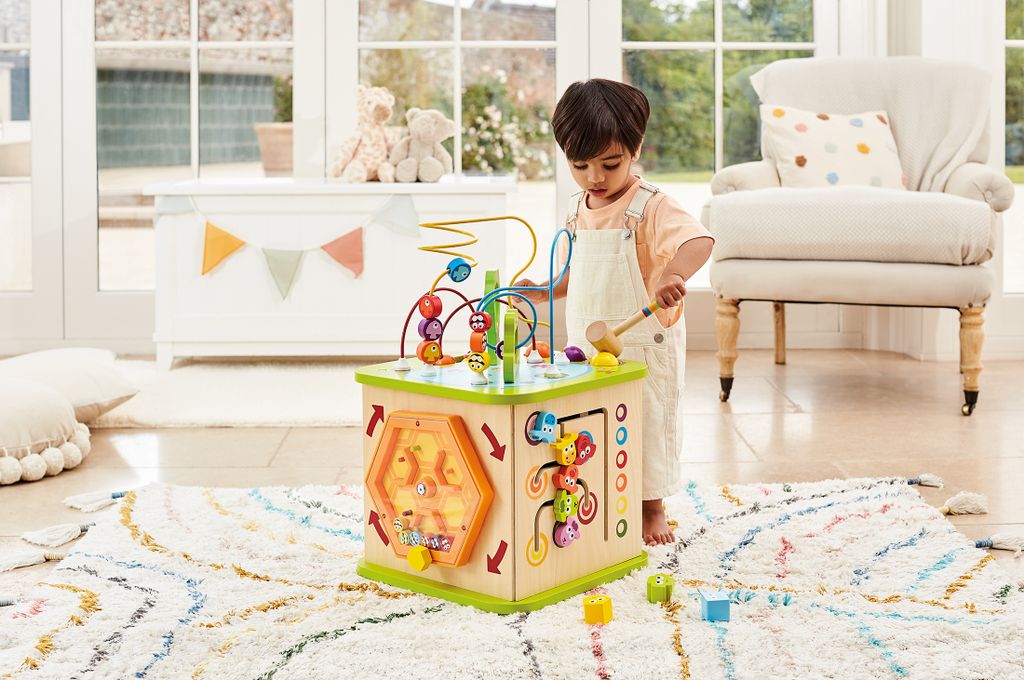 Hape Totally Amazing Motorikwürfel Kleine Tierchen, E1810 Produktbild 48