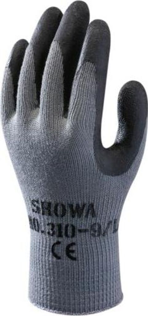 SHOWA Latexhandschuhe Grip 310 Arbeitshandschuhe Gr. L / 9 Produktbild 