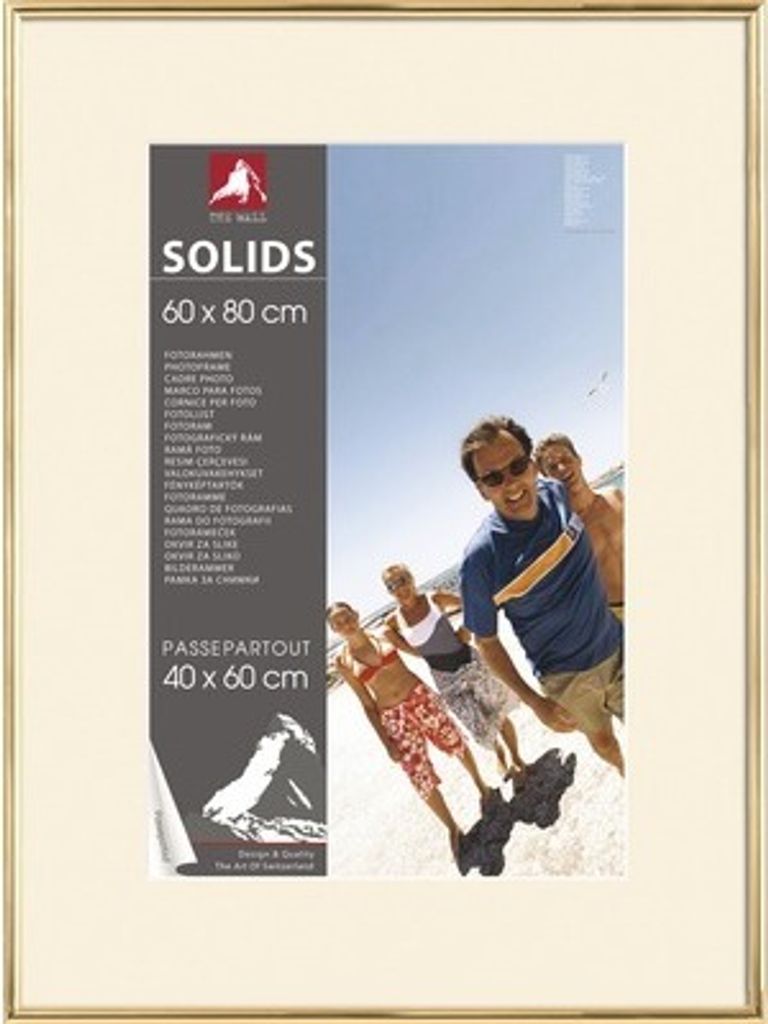 Bilderrahmen Kunststoff gold 60x80 cm Produktbild 