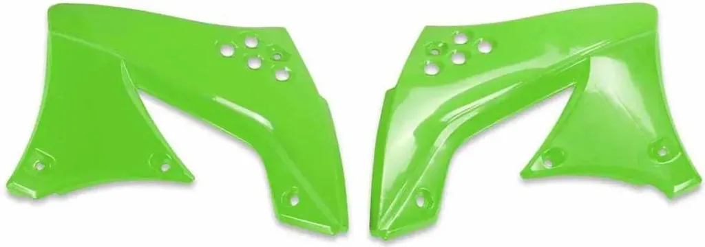 Kit Plastiques Radiateur Vert Kawasaki KX 250F 450F pour Cross/Enduro