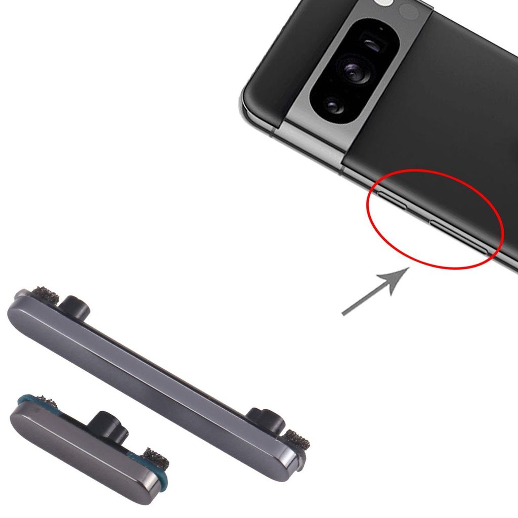 Per Google Pixel 8 Pro Pulsante di accensione e volume Immagine del prodotto 