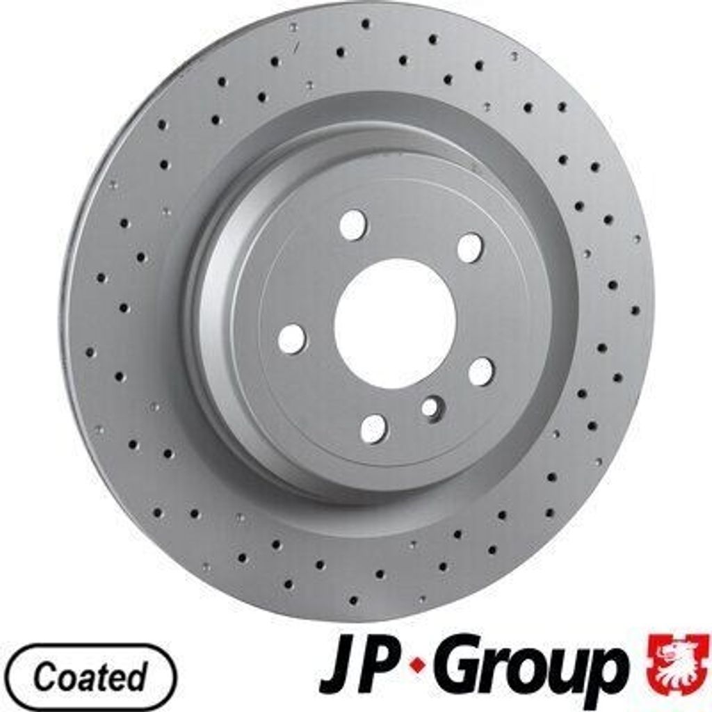 2x JP GROUP Bremsscheibe 1363204800 hinten passend für MERCEDES-BENZ GLE (W166)